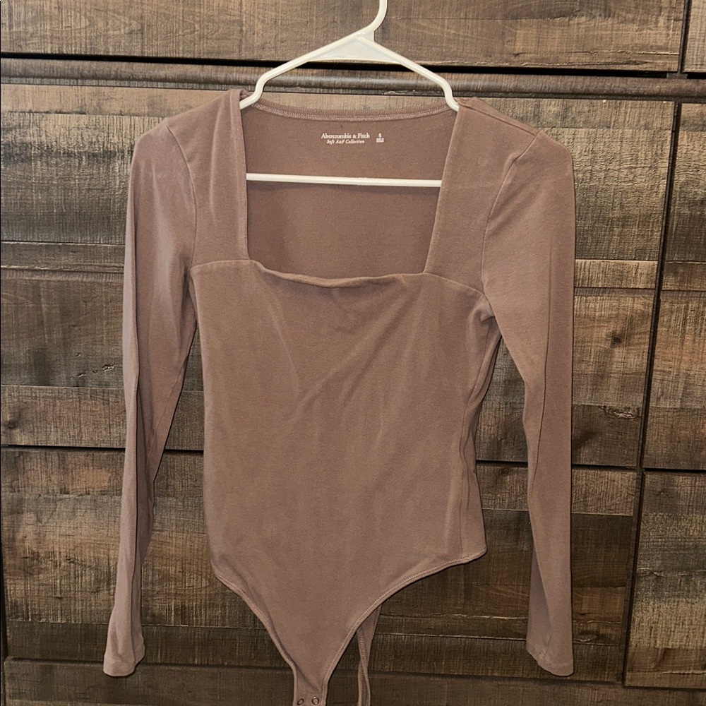 Abercrombie Square Neck Long Sleeve Bodysuit